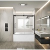 image:imageKingston KVTAP6032R22C8 Alcove RightHand Drain Tub WhiteBrushed NickelWhiteMatte Black