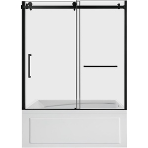 image:imageKingston KVTAM6032R22D1 Alcove RightHand Drain Tub WhitePolished ChromeWhiteMatte Black