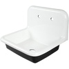 image:imageKingston GCLWS242019 Cast Iron Wall Mount Utility SinkWhiteWhite