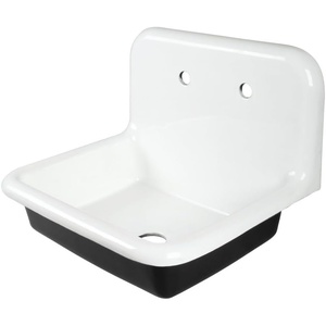 image:imageKingston GCLWS242019 Cast Iron Wall Mount Utility SinkWhiteWhite