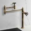 image:imageKingston KS3703RKZ Deck Mount Pot Filler Faucet Antique BrassAntique Brass