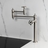 image:imageKingston KS3703RKZ Deck Mount Pot Filler Faucet Antique BrassBrushed Nickel