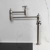 image:imageKingston KS3703RKZ Deck Mount Pot Filler Faucet Antique BrassBrushed Nickel