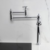 image:imageKingston KS3703RKZ Deck Mount Pot Filler Faucet Antique BrassPolished Chrome