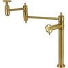 image:imageKingston KS3703RKZ Deck Mount Pot Filler Faucet Antique BrassBrushed Brass