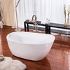 image:imageKINGSTON BRASS VTRS592928 59Inch Contemporary Freestanding Acrylic Bathtub White68 Inch