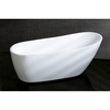 image:imageKINGSTON BRASS VTRS592928 59Inch Contemporary Freestanding Acrylic Bathtub White68 Inch
