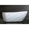image:imageKINGSTON BRASS VTRS592928 59Inch Contemporary Freestanding Acrylic Bathtub White68 Inch