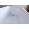 image:imageKINGSTON BRASS VTRS592928 59Inch Contemporary Freestanding Acrylic Bathtub White68 Inch