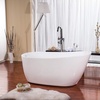 image:imageKINGSTON BRASS VTRS592928 59Inch Contemporary Freestanding Acrylic Bathtub White68 Inch