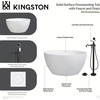 image:imageKingston KRTRO4545136AL Freestanding Tub Polished NickelPolished Nickel