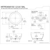 image:imageKingston KRTRO4545136AL Freestanding Tub Polished NickelPolished Nickel