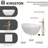 image:imageKingston KRTRS5732138AL Slipper Freestanding Tub Brushed NickelBrushed Nickel