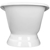 image:imageKingston VCT7D663028 Cast Iron DShaped Pedestal TubWhite