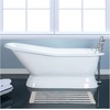 image:imageKingston VCT7D663028 Cast Iron DShaped Pedestal TubWhite