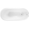 image:imageKingston VCT7D673128 67 Cast Iron Single Slipper Pedestal TubWhite