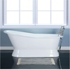 image:imageKingston VCT7D673128 67 Cast Iron Single Slipper Pedestal TubWhite