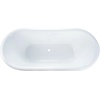 image:imageKingston VCTDS723129 Iron Oval Double Slipper Pedestal Tub White