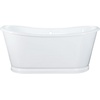 image:imageKingston VCTDS723129 Iron Oval Double Slipper Pedestal Tub White