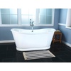 image:imageKingston VCTDS723129 Iron Oval Double Slipper Pedestal Tub White
