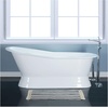 image:imageKingston VCTND673128 67 Cast Iron Single Slipper Pedestal TubWhite