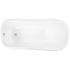 image:imageKingston VCTND673128 67 Cast Iron Single Slipper Pedestal TubWhite