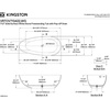 image:imageKingston VRTOV713422WG Freestanding Tub Glossy WhiteMatte GrayGlossy WhiteMatte Gray