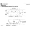 image:imageKingston VRTRS573224 Double Slipper Freestanding Tub Matte WhiteMatte White