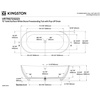 image:imageKingston VRTRS573224 Double Slipper Freestanding Tub Matte WhiteMatte White