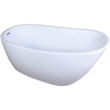 image:imageKINGSTON BRASS VTRS592928 59Inch Contemporary Freestanding Acrylic Bathtub White59 Inch