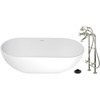 image:imageKingston KRTRS7035266K5 Freestanding Tub Oil Rubbed BronzePolished Nickel
