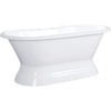 image:imageKingston VCT7D663024 66 Cast Iron Double Ended Pedestal TubWhite