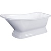 image:imageKingston VCT7D663028 Cast Iron DShaped Pedestal TubWhite