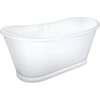 image:imageKingston VCTDS723129 Iron Oval Double Slipper Pedestal Tub White