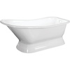 image:imageKingston VCTND663028 Cast Iron DShaped Pedestal TubWhite
