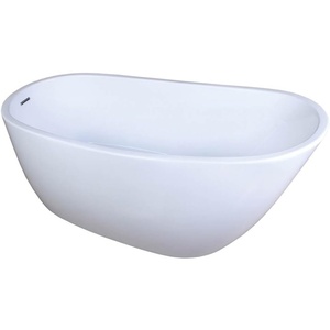 image:imageKINGSTON BRASS VTRS592928 59Inch Contemporary Freestanding Acrylic Bathtub White59 Inch
