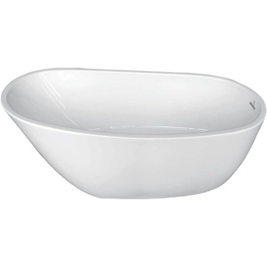 image:imageKINGSTON BRASS VTRS592928 59Inch Contemporary Freestanding Acrylic Bathtub White68 Inch