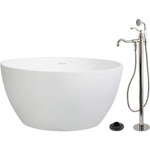 image:imageKingston KRTRO4545136AL Freestanding Tub Polished NickelPolished Nickel