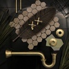 image:imageKingston Brass CB38302 Complement 38Inch Diameter Bullnose Lavatory Supply 30Inch Polished BrassBrushed Brass