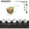 image:imageKingston K230A8 Square Jet Spray Brass Shower Head Brushed NickelPolished Chrome