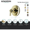 image:imageKingston KB3008NDL NuvoFusion TwoWay Volume Control Brushed NickelPolished Chrome
