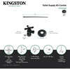 image:imageKingston KTK100MBP Toilet Supply Kit Matte BlackMatte Black