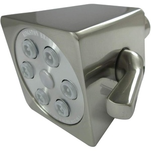 image:imageKingston K230A8 Square Jet Spray Brass Shower Head Brushed NickelBrushed Nickel