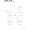 image:imageKingston GB14KXA8 Hand Shower Slide Bar Bracket Brushed NickelBrushed Nickel