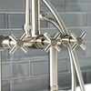 image:imageKingston AE8401DX DeckMount Clawfoot Tub Faucet Polished ChromeBrushed Brass