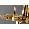 image:imageKingston Brass AE8107DL Deck Mount Tub Filler with Hand Shower Brushed BrassBrushed Brass