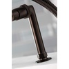 image:imageKingston Brass AE8107DL Deck Mount Tub Filler with Hand Shower Brushed BrassOil Rubbed Bronze