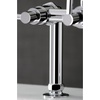 image:imageKingston Brass AE8107DL Deck Mount Tub Filler with Hand Shower Brushed BrassPolished Chrome
