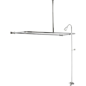 image:imageKingston Brass CCK3121 Vintage Tub Faucet with Rectangular Shower Enclosure Combo Polished Chrome 61 x 3088 x 6Polished Chrome