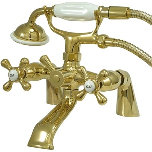 image:imageKingston KS267PN DeckMount Clawfoot Tub Faucet Polished NickelPolished Brass